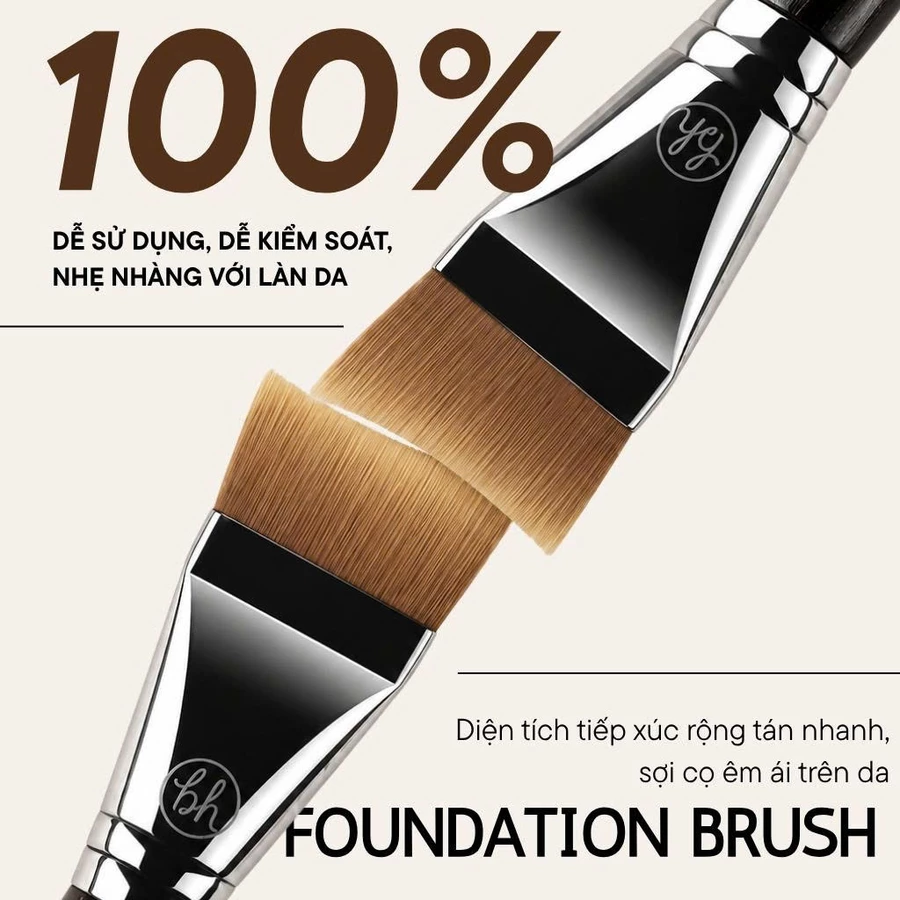 Cọ Tán Nền BH Cosmetics Foundation Brush BH909